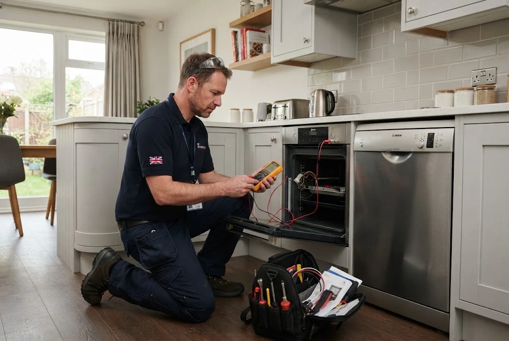 Appliance repair services for kitchen and household appliances in the UK