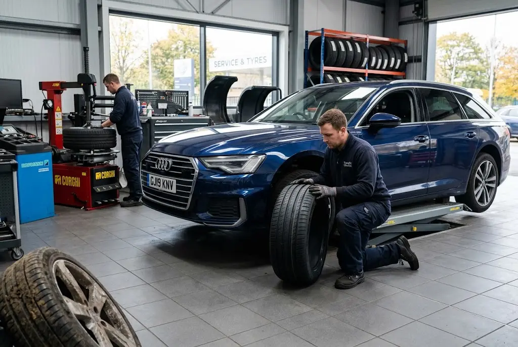 Tyre services including professional tyre fitting and maintenance in the UK