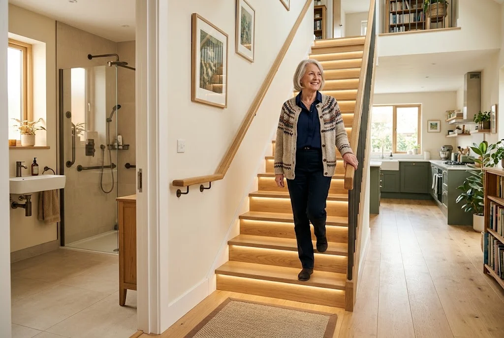 Home adaptations for elderly residents in a safer accessible UK home