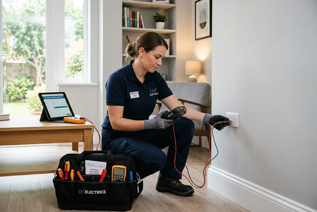Home electrical repairs and professional electrical safety inspection